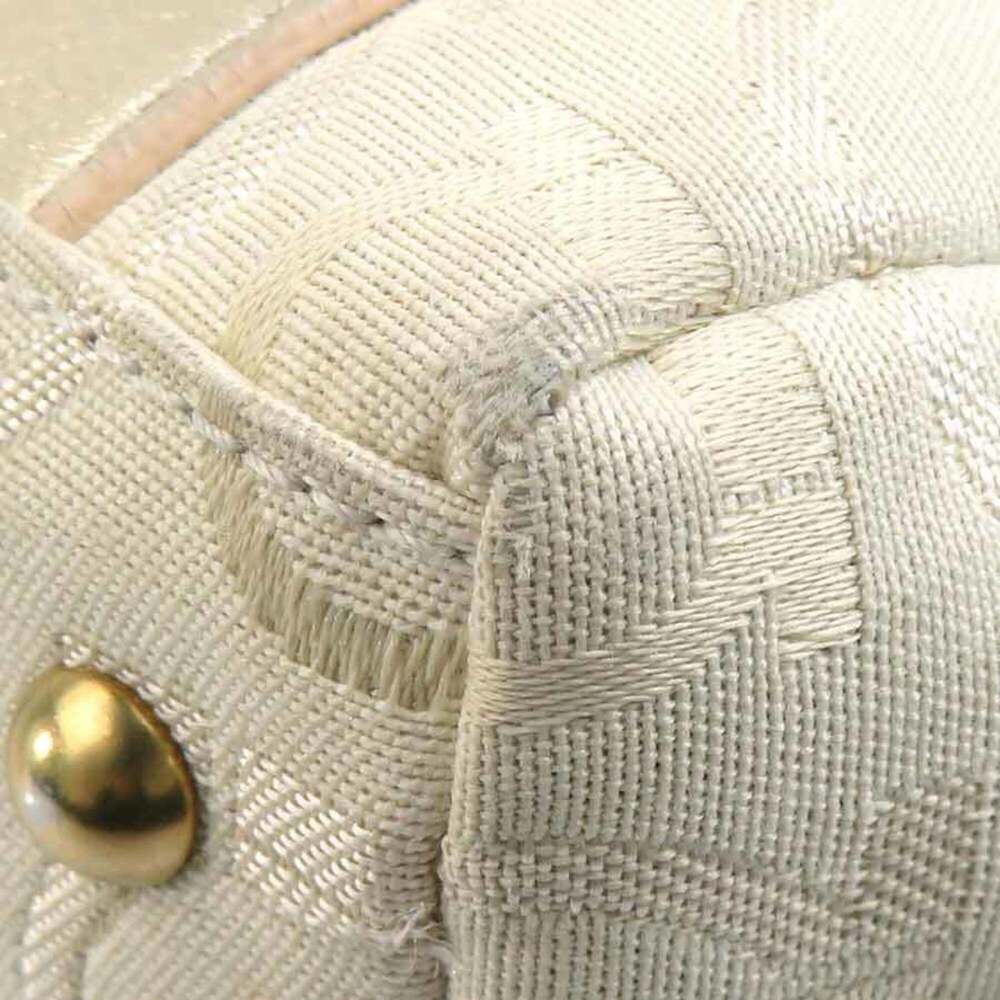 Salvatore Ferragamo shoulder bag, Gancini design, canvas and leather, light b... - Picture 6 of 16